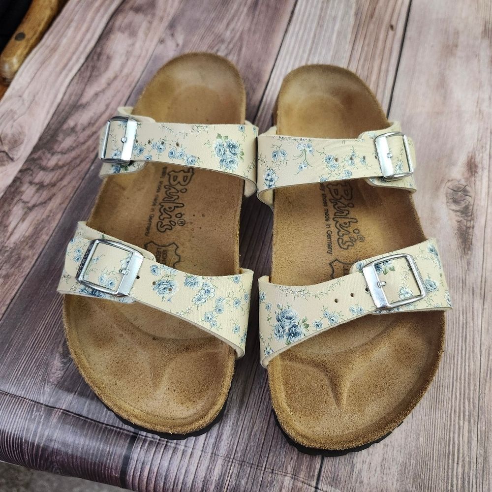 Birki's By Birkenstock Floral Slip-on Sandals Sz 5‎ - Picture 8 of 11